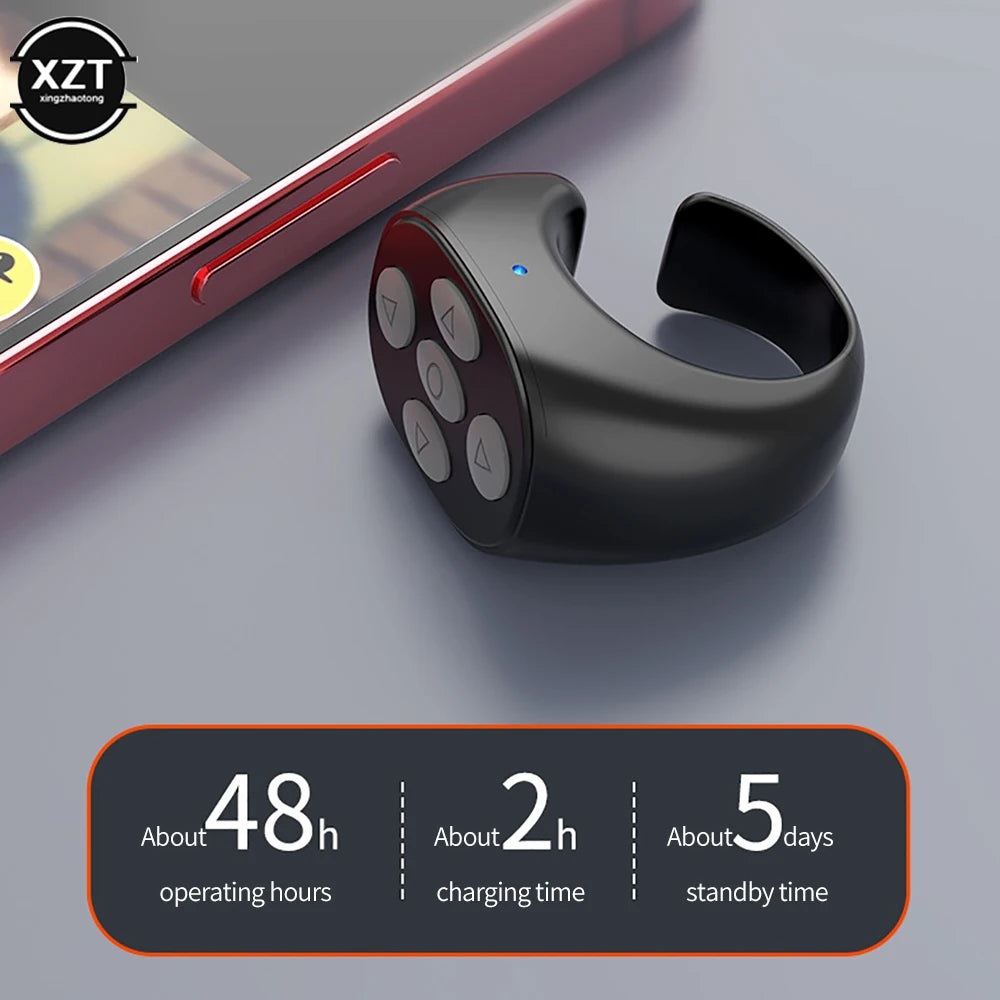 Wireless Bluetooth Tiktok Remote Control Ring