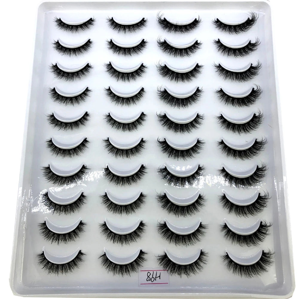 Fluffy faux mink eyelashes