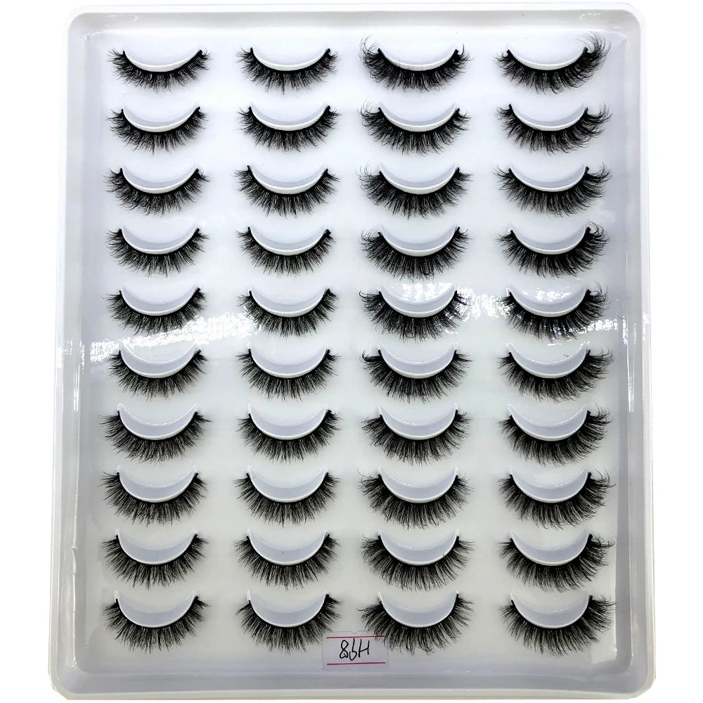 Fluffy faux mink eyelashes