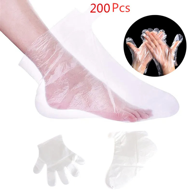 200 Pieces Paraffin Wax Liners for Hand and Foot