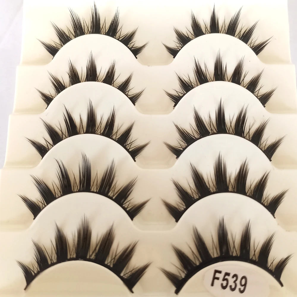 5 pair Tapered Exaggerated Eyelashes