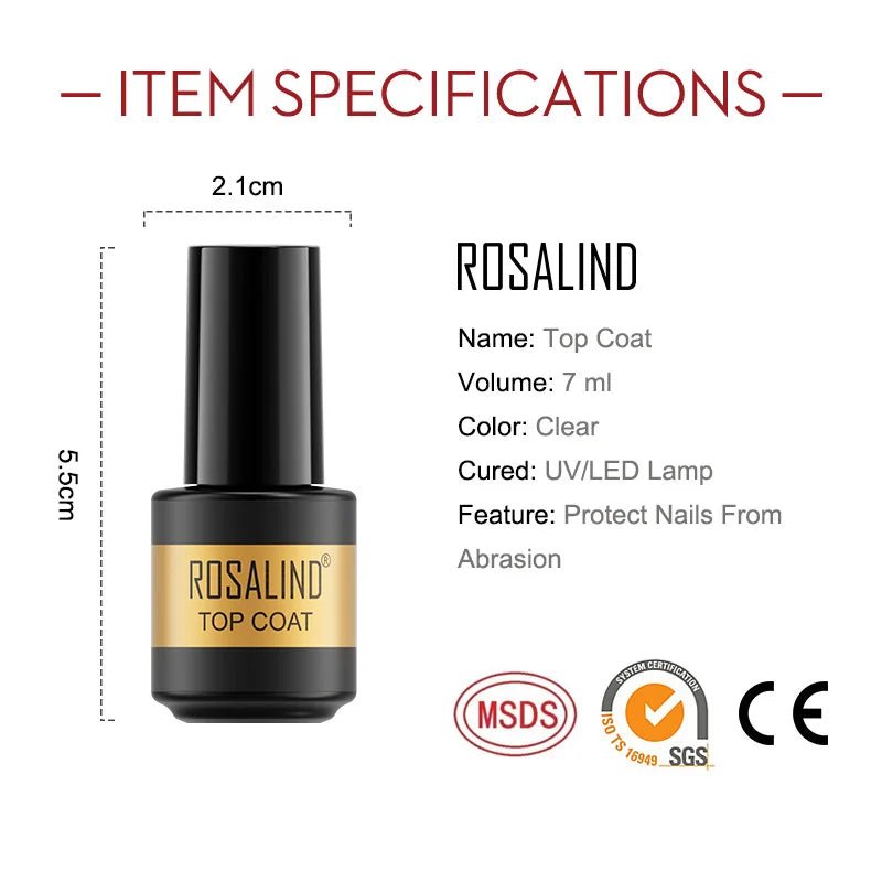 Gel Nail Polish Primer Top Base Coat