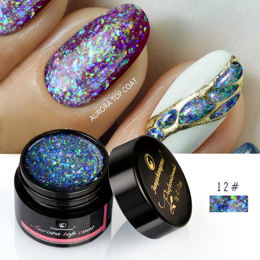 Aurora Gel Nail Polish Top Coat