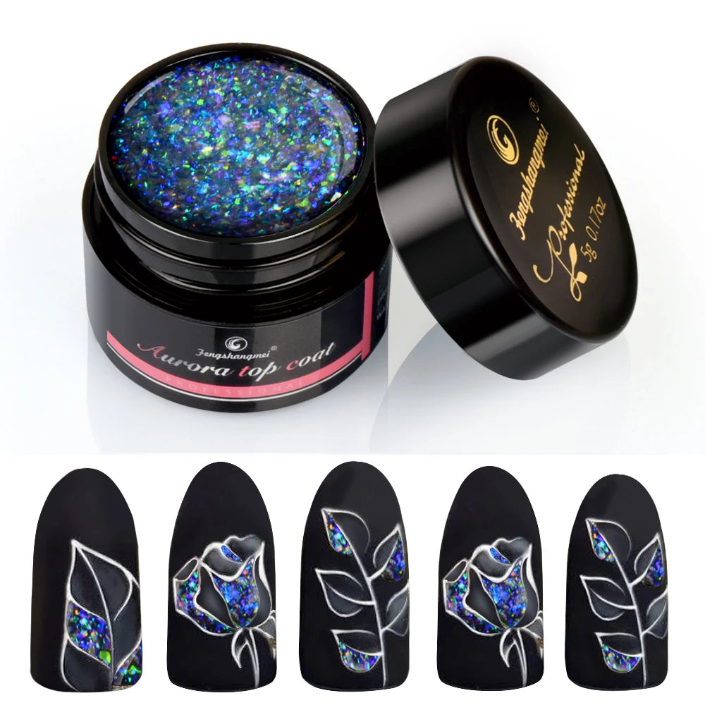 Aurora Gel Nail Polish Top Coat