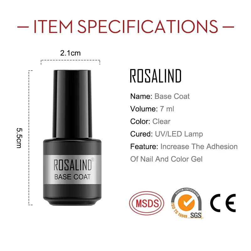 Gel Nail Polish Primer Top Base Coat