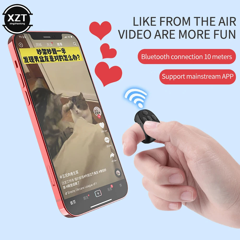 Wireless Bluetooth Tiktok Remote Control Ring