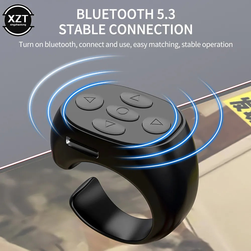 Wireless Bluetooth Tiktok Remote Control Ring