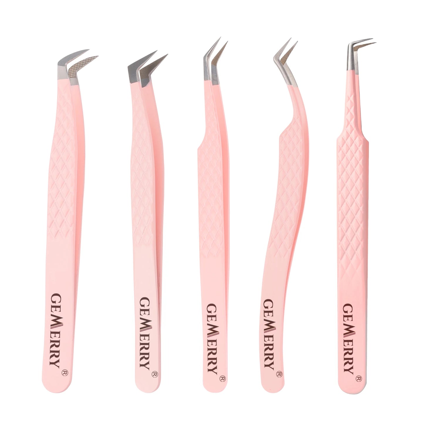 Pink Stainless Steel Tweezers for Eyelashes