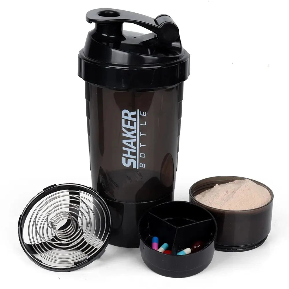 3 Layers Shaker Bottle