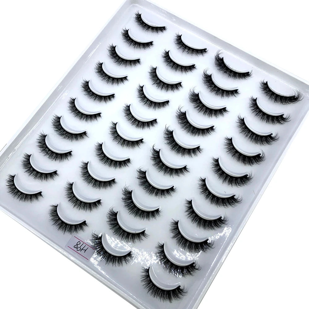 Fluffy faux mink eyelashes