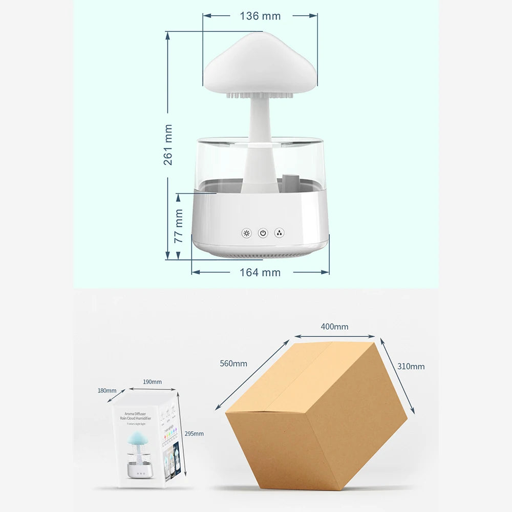 Rain Cloud Water Drops Air Humidifier