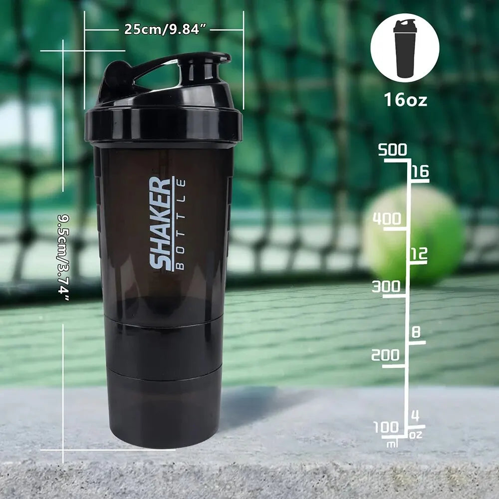 3 Layers Shaker Bottle