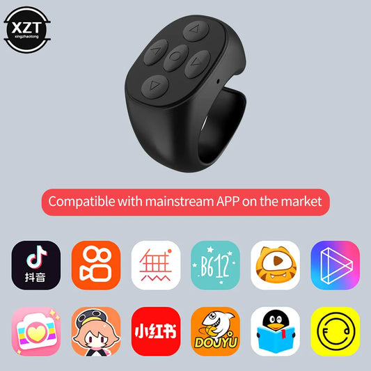 Wireless Bluetooth Tiktok Remote Control Ring